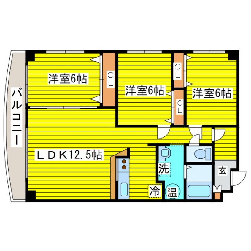 間取図 札幌市営地下鉄東豊線/北１３条東駅 徒歩5分 9階 築28年