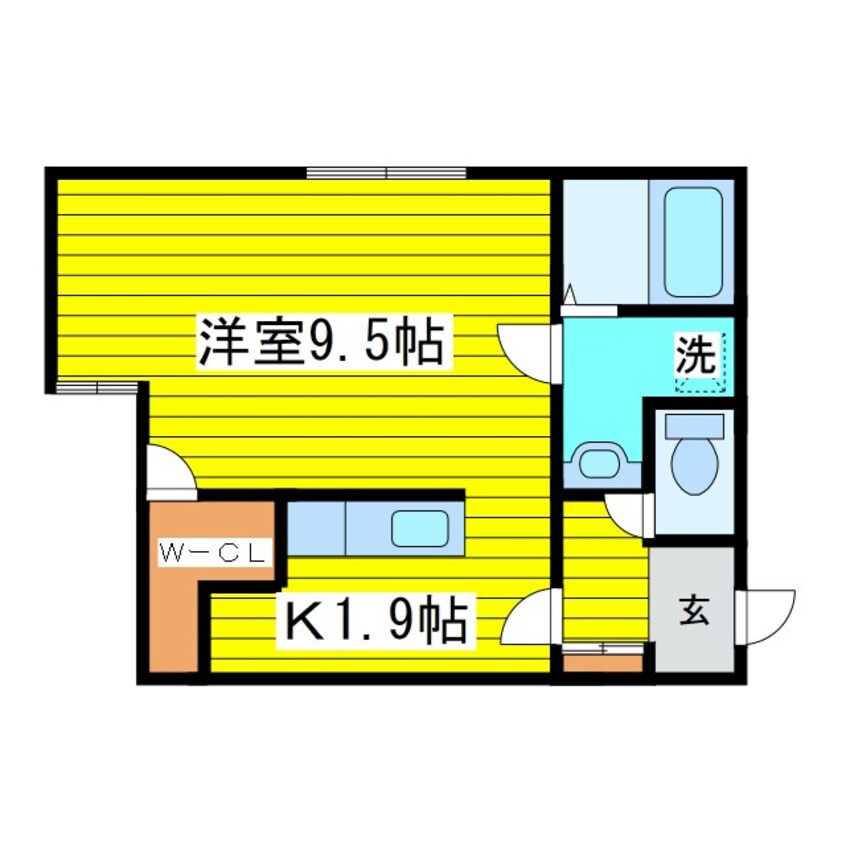 間取図 札幌市営地下鉄東豊線/新道東駅 徒歩7分 1階 築6年