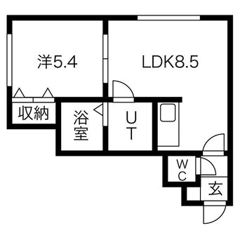 間取図 札幌市営地下鉄東豊線/環状通東駅 徒歩1分 2階 築15年