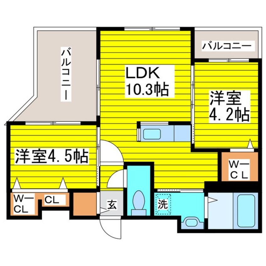 間取図 札幌市営地下鉄東豊線/さっぽろ駅 徒歩5分 1階 築5年