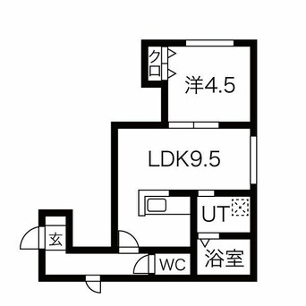 間取図 札幌市営地下鉄東豊線/元町駅 徒歩3分 2階 築20年