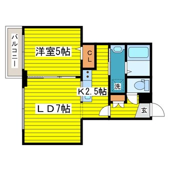 間取図 函館本線/札幌駅 徒歩7分 4階 築12年