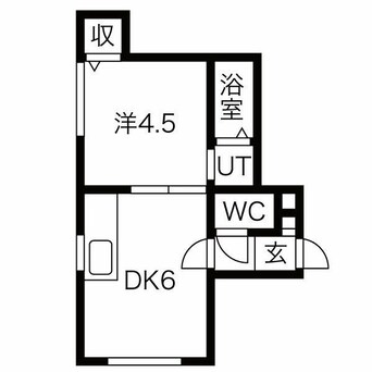 間取図 札幌市営地下鉄東豊線/環状通東駅 徒歩7分 2階 築28年