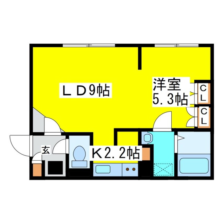 間取図 札幌市営地下鉄東豊線/さっぽろ駅 徒歩6分 4階 築10年