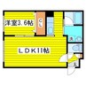 SS　VI 1LDKの間取り