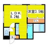 札幌市営地下鉄東豊線/環状通東駅 徒歩6分 3階 築6年 1LDKの間取り