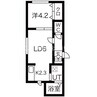 アルバ元町 1LDKの間取り