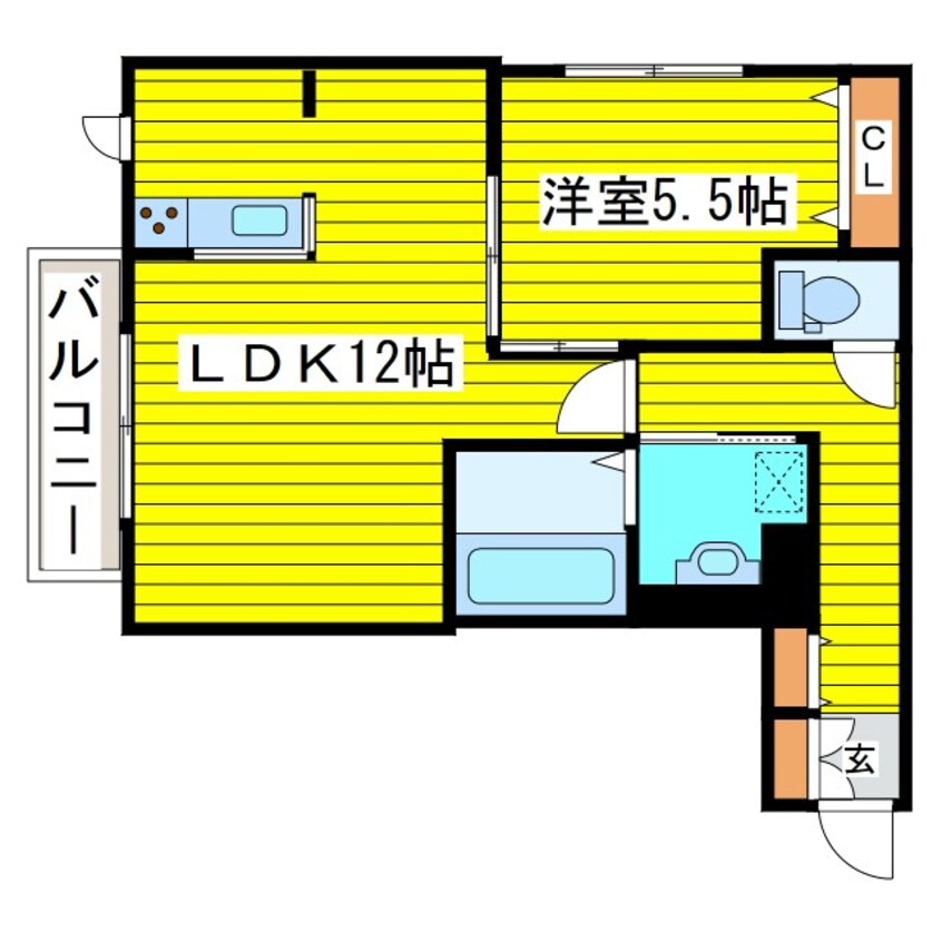 間取図 札幌市営地下鉄東豊線/環状通東駅 徒歩8分 3階 築4年