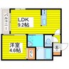 札幌市営地下鉄東豊線/北１３条東駅 徒歩8分 4階 築6年 1LDKの間取り