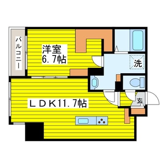 間取図 札幌市営地下鉄東豊線/東区役所前駅 徒歩9分 5階 築5年