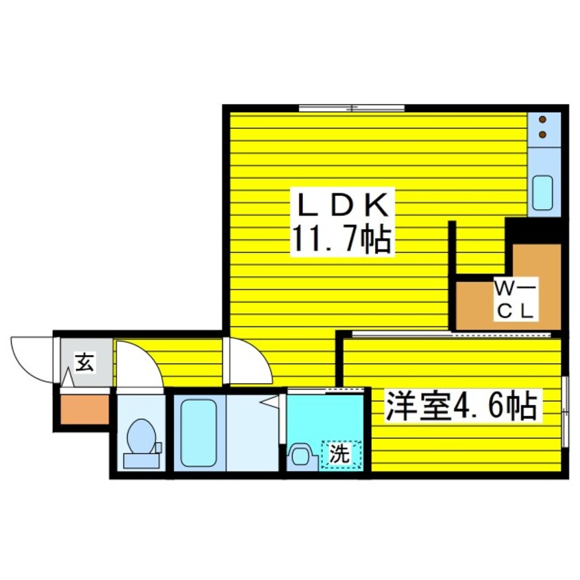 間取図 札幌市営地下鉄東豊線/東区役所前駅 徒歩6分 1階 築3年