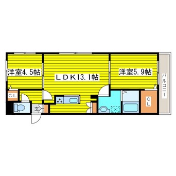 間取図 ルビア北16条