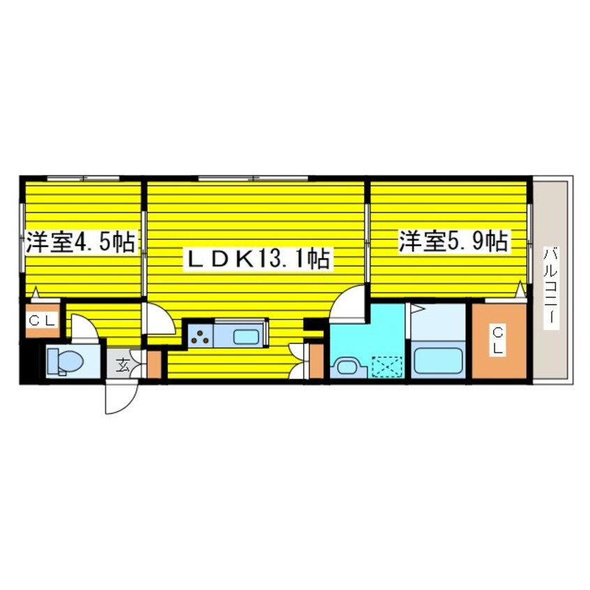 間取図 ルビア北16条