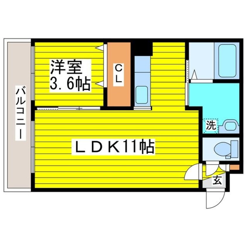 間取図 札幌市営地下鉄東豊線/環状通東駅 徒歩12分 3階 築5年