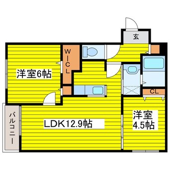 間取図 札幌市営地下鉄東豊線/東区役所前駅 徒歩9分 2階 築4年