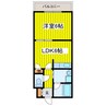 エクセレント北24条 1DKの間取り