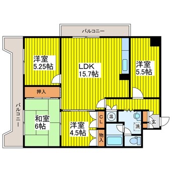 間取図 函館本線/札幌駅 徒歩8分 6階 築40年