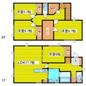 北22条東13丁目　貸家の間取図