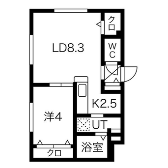 間取図 札幌市営地下鉄東豊線/元町駅 徒歩9分 4階 築3年