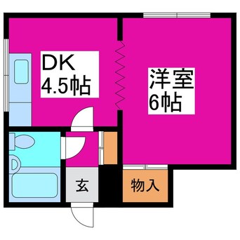 間取図 札幌市営地下鉄東豊線/元町駅 徒歩5分 2階 築35年