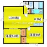 札幌市営地下鉄東豊線/新道東駅 徒歩19分 3階 築24年 2LDKの間取り