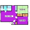 札幌市営地下鉄南北線/北３４条駅 徒歩12分 2階 築32年 2LDKの間取り
