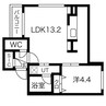 札幌市営地下鉄東豊線/環状通東駅 徒歩7分 3階 築浅 1LDKの間取り