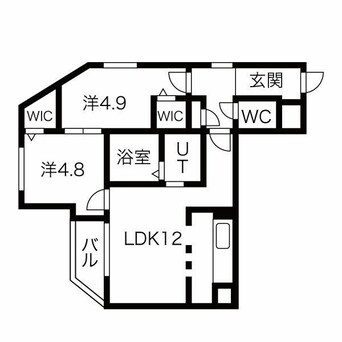 間取図 札幌市営地下鉄南北線/北１８条駅 徒歩2分 4階 1年未満