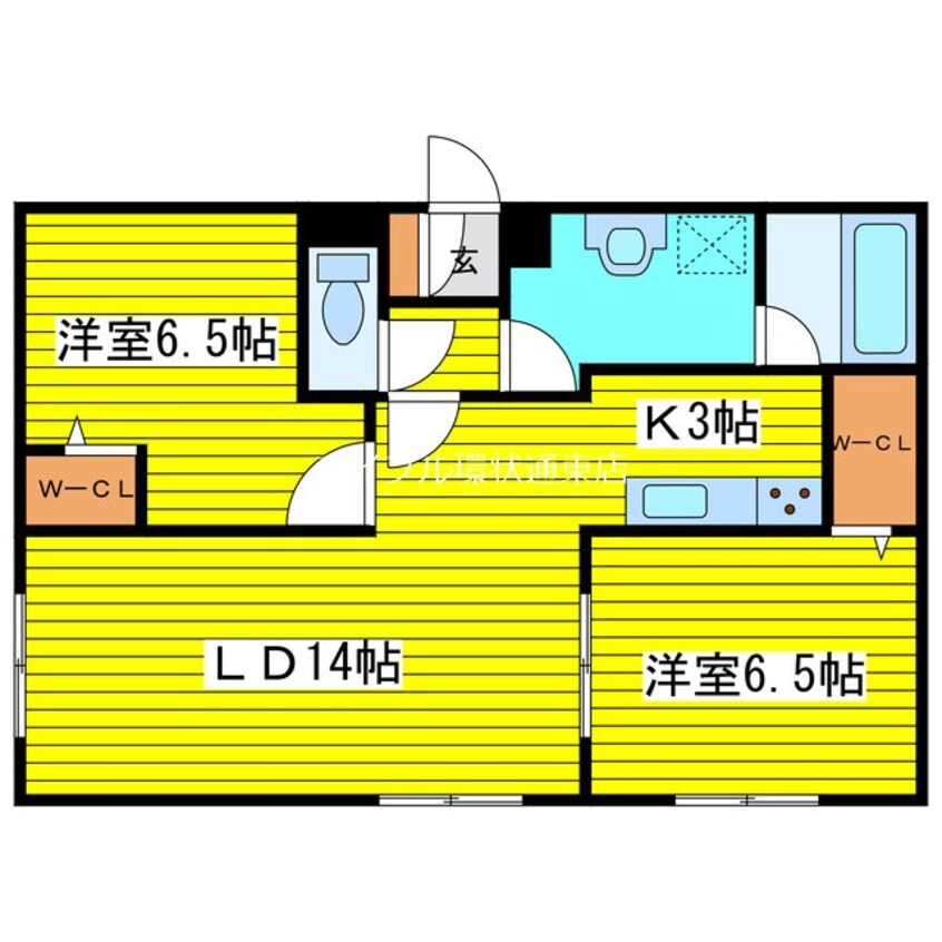 間取図 札幌市営地下鉄東豊線/元町駅 徒歩15分 1階 1年未満