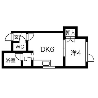 間取図 札幌市営地下鉄南北線/北１８条駅 徒歩10分 2階 築26年