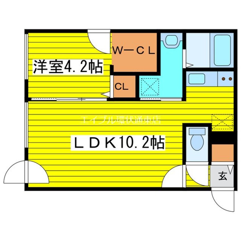 間取図 札幌市営地下鉄東豊線/元町駅 徒歩8分 3階 築2年