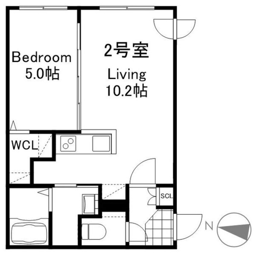 間取図 札幌市営地下鉄東豊線/元町駅 徒歩3分 2階 建築中