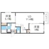 札幌市営地下鉄東豊線/元町駅 徒歩7分 2階 1年未満 2LDKの間取り