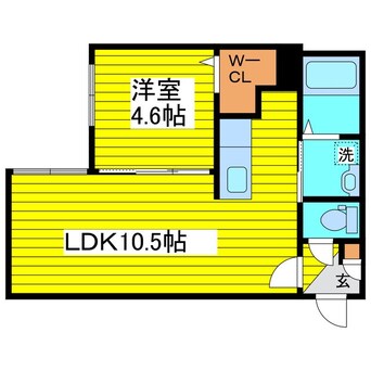 間取図 札幌市営地下鉄東豊線/新道東駅 徒歩9分 2階 築2年