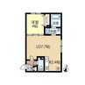 FUTABA SQUARE N21 1LDKの間取り