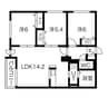 札幌市営地下鉄東豊線/環状通東駅 徒歩14分 4階 1年未満 3LDKの間取り