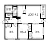 札幌市営地下鉄東豊線/環状通東駅 徒歩14分 3階 1年未満 3LDKの間取り