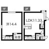 札幌市営地下鉄東豊線/環状通東駅 徒歩9分 1-2階 築36年 1LDKの間取り