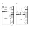 札幌市営地下鉄東豊線/東区役所前駅 徒歩15分 1-2階 築11年 2LDKの間取り