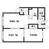 札幌市営地下鉄東豊線/新道東駅 徒歩11分 2階 築26年 2LDKの間取り