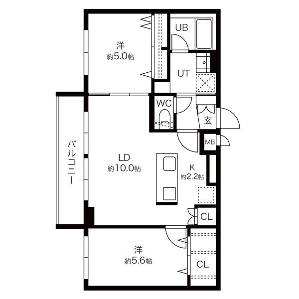 間取り図 札幌市電<札幌市交通局>/西線１１条駅 徒歩3分 5階 築1年