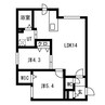 Highgate 2LDKの間取り
