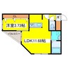 Alivis北23条 1LDKの間取り