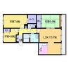 発寒パークマンション 3LDKの間取り
