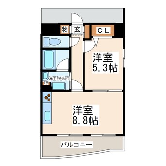 間取図 ダイアパレス水前寺第３