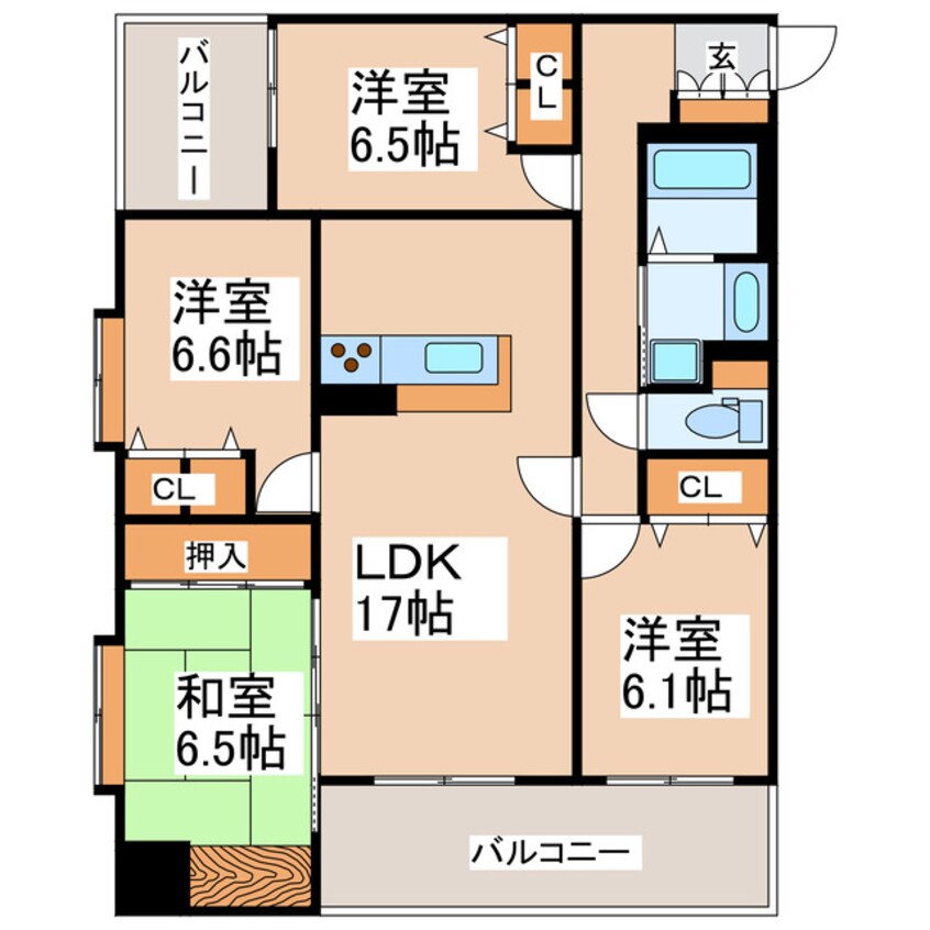 間取図 コアマンションネクステージ下通