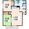 フィオーレいずみ 2LDKの間取り