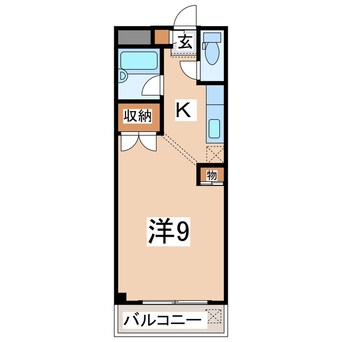 間取図 メイン水前寺Ｂ