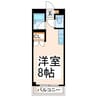 メイン渡鹿 1Rの間取り