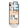 ロマージュ水前寺 1Kの間取り